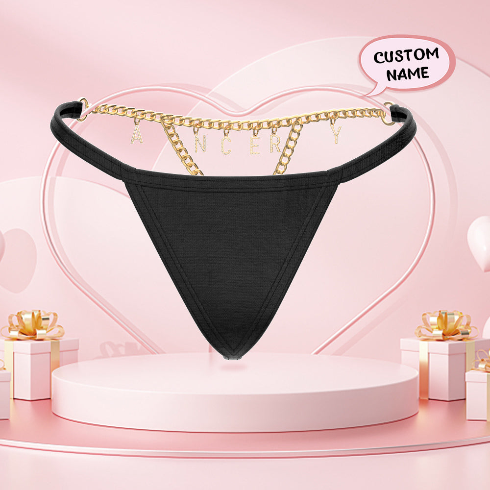 Personalisierte Zirkon Brief Charme G-String Kette Tanga Sexy Körperschmuck  Valentinstag Jahrestag Geburtstag Geschenk für Sie - CALLIE